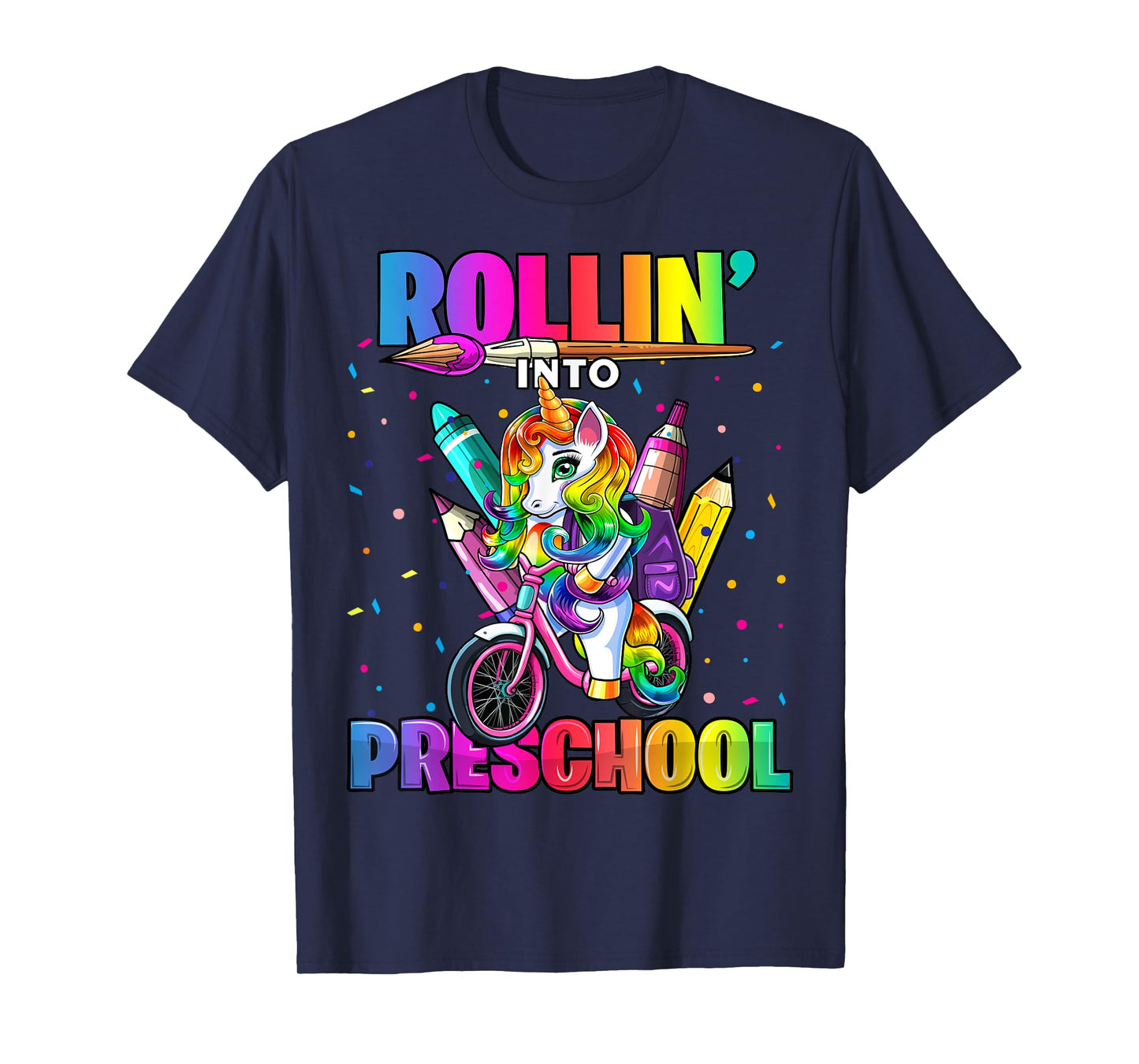 Preschool Unicorn Back to School First Day of School Girls T-Shirt