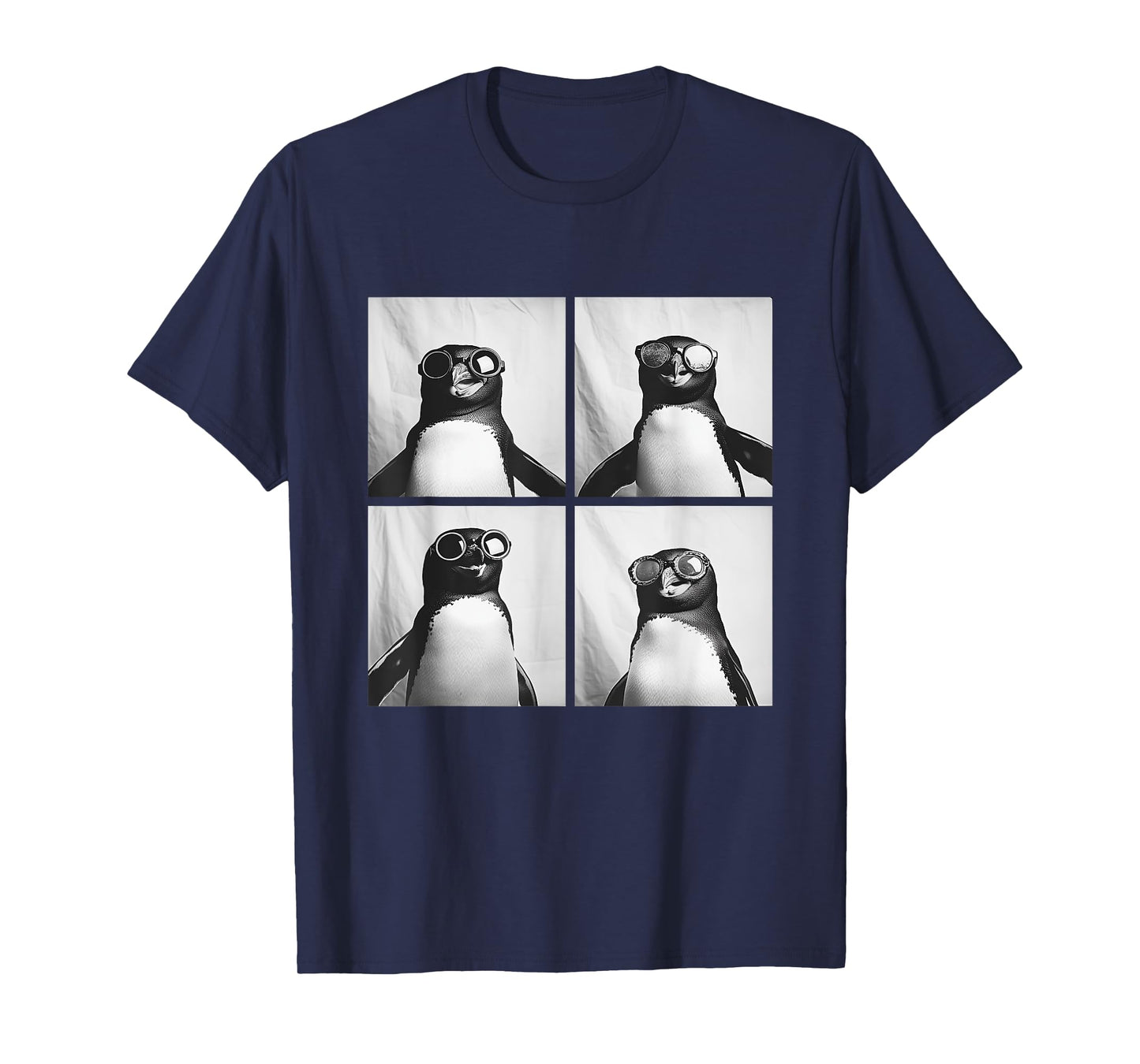 Funny Penguins with Sunglasses Cool Birds Animals Humor Meme T-Shirt