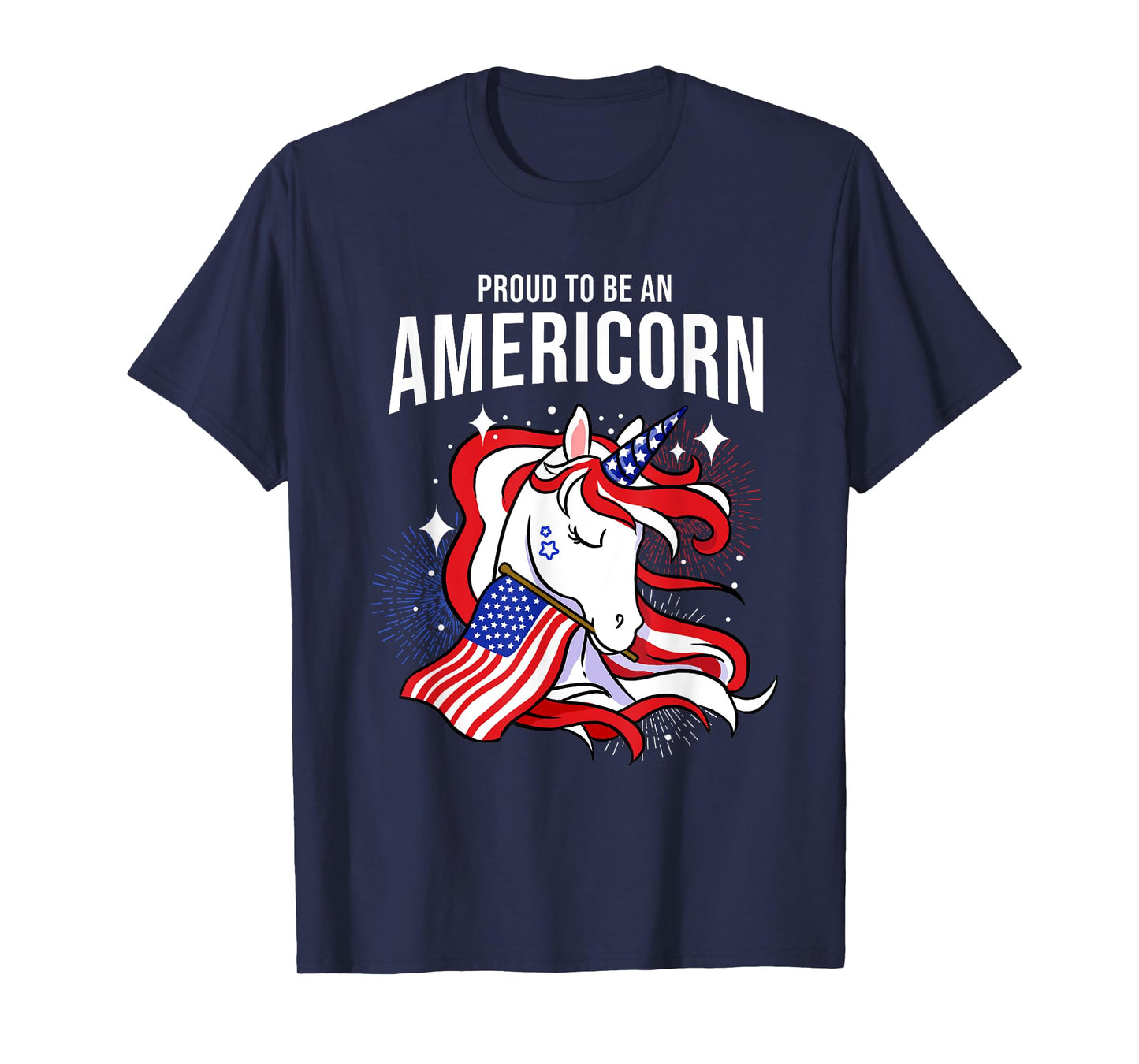 Proud To Be An Americorn Fourth Of July T-Shirt