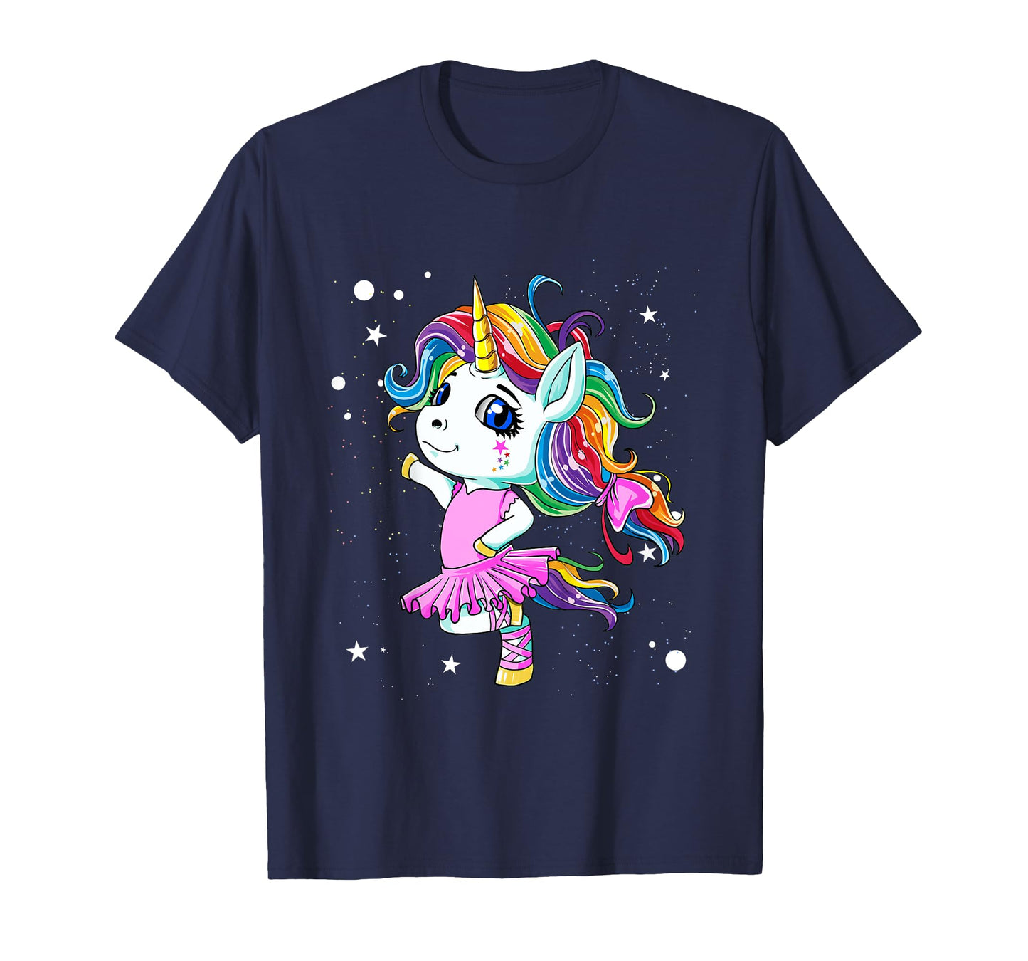 Rainbow Ballet Dancer Unicorn T-Shirt