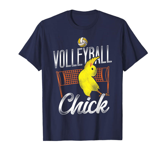 Volleyball Player Team Chicken Vintage Volleyball Chick T-Shirt