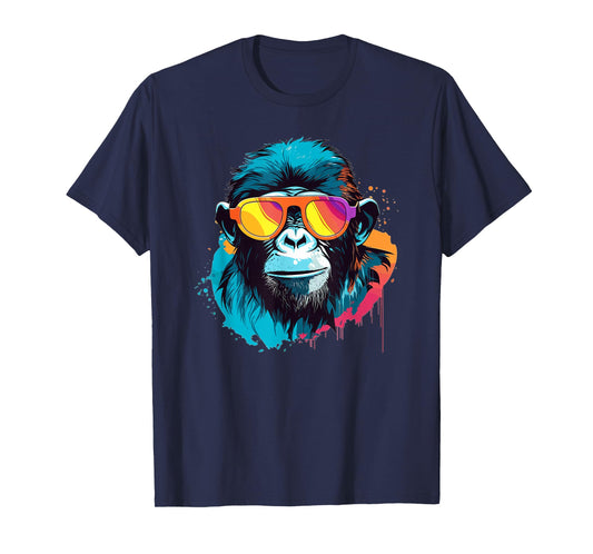 Chill Monkey with Sunglasses Swag T-Shirt