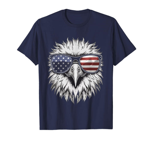 Bald Eagle Proud Patriotic American US Flag 4th Of July T-Shirt