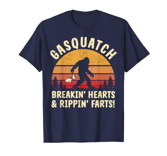 Farting Bigfoot Breaking Hearts And Ripping Farts Sasquatch T-Shirt