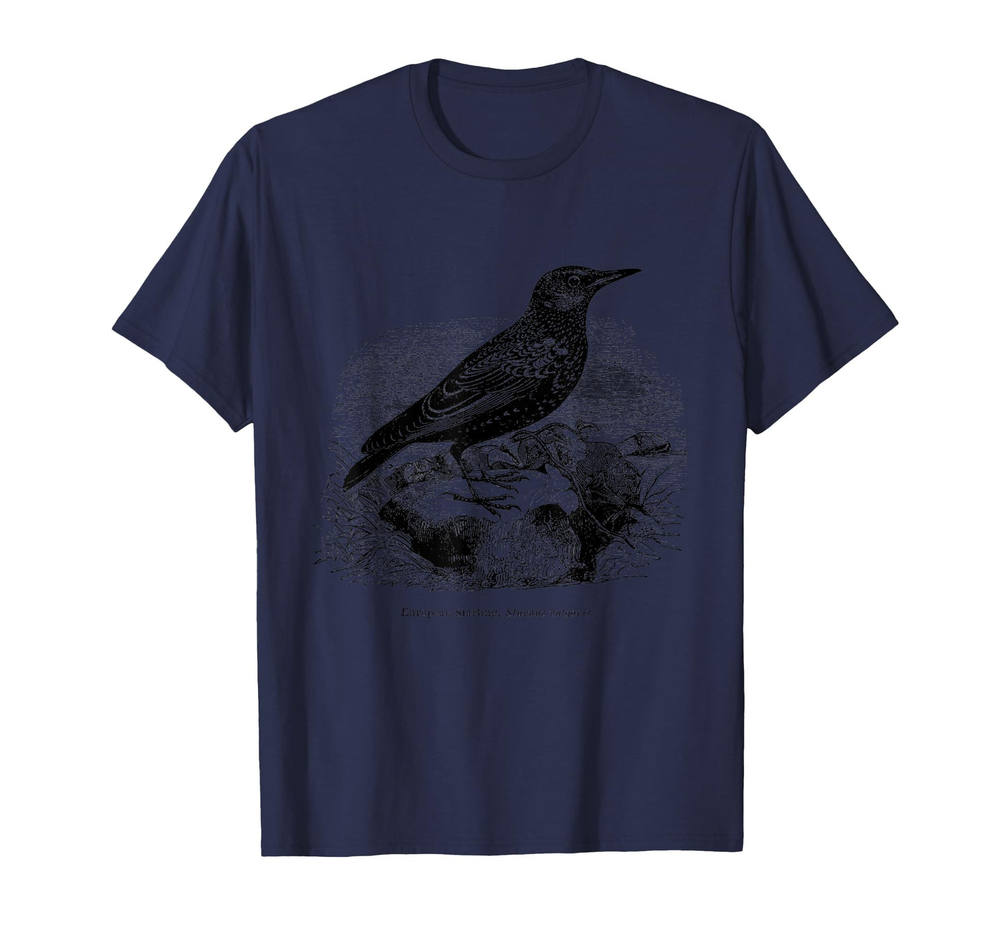 Common European Starling Vintage Bird Art Tee T-shirt T-Shirt