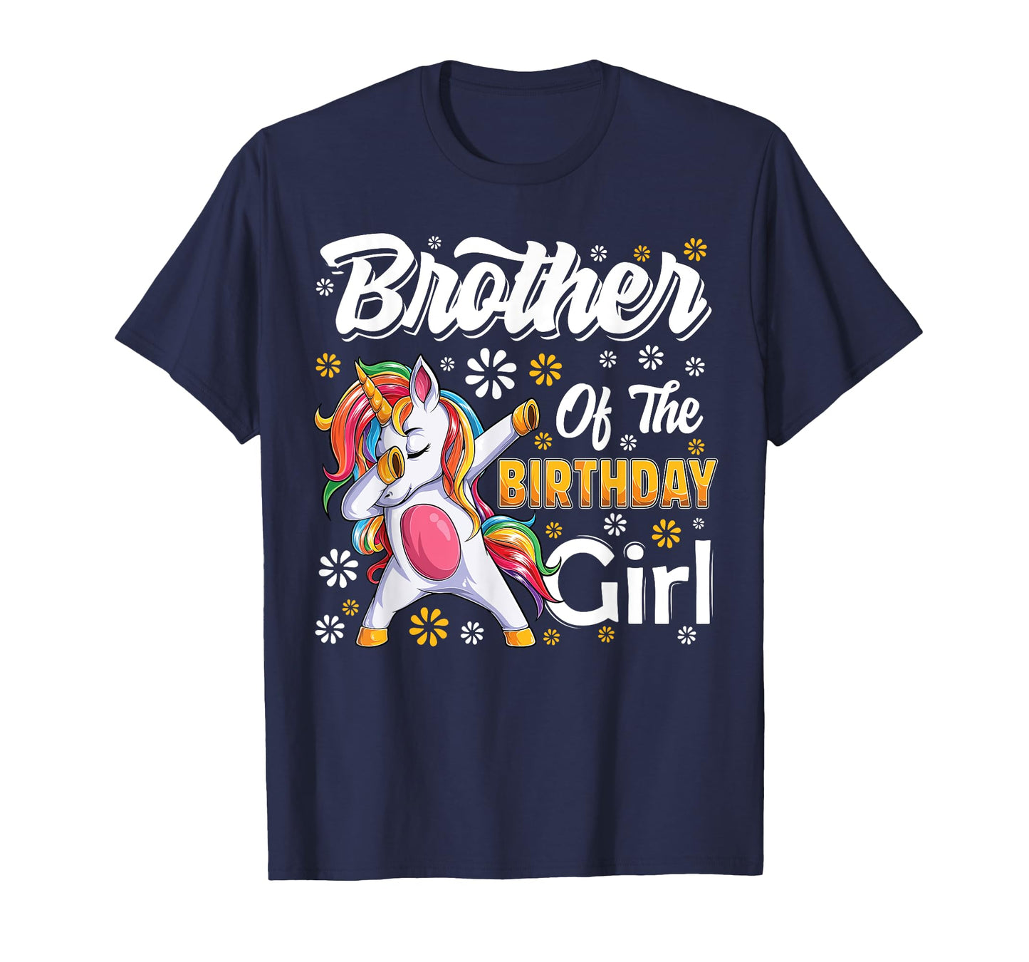 awesome dabbing unicorn birthday Brother Family Matching T-Shirt