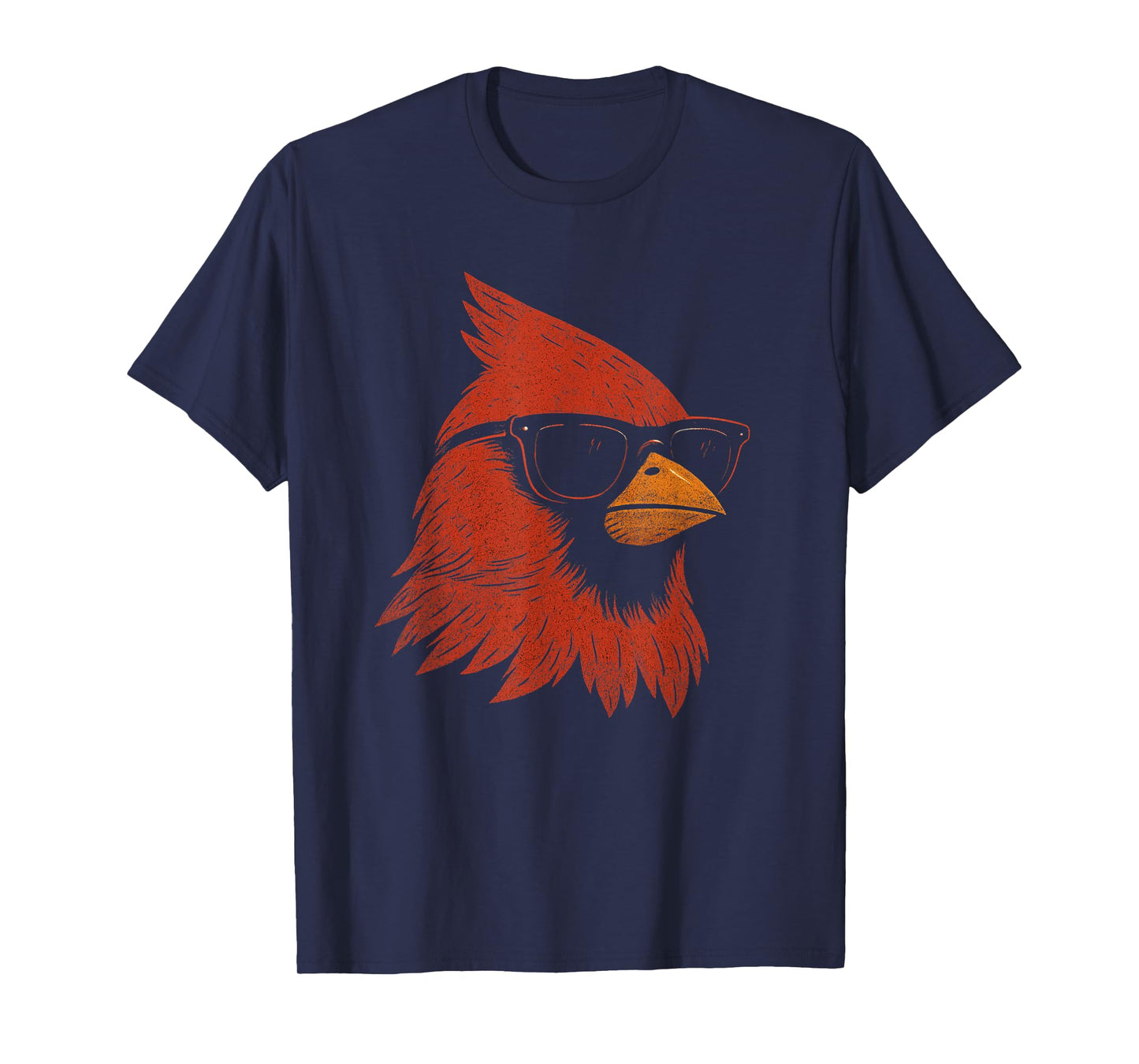 Cool Cardinal Sunglasses Retro Vintage Birdwatching Redbird T-Shirt