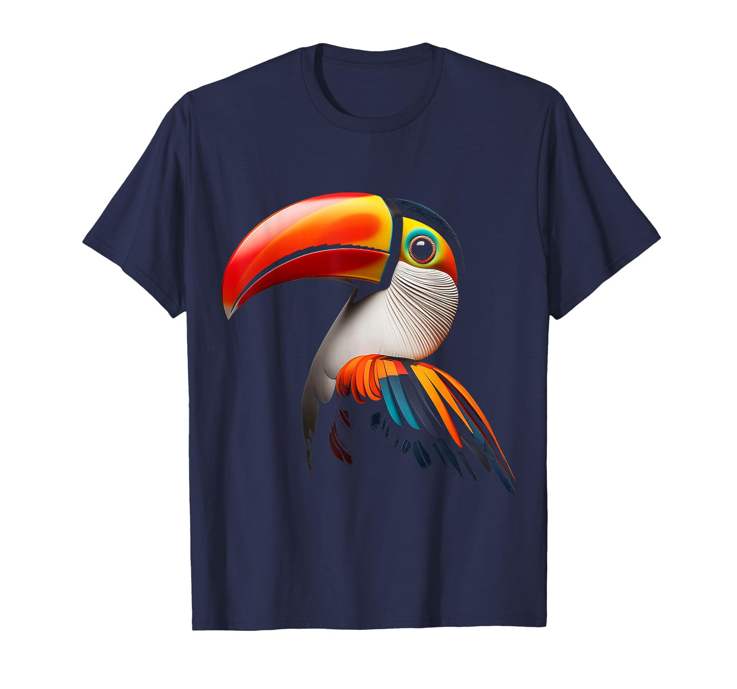Toucan Bird Colorful Art Animal Graphic Motif Toucan T-Shirt