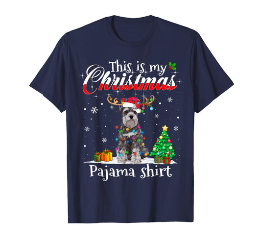 This Is My Christmas Pajama Schnauzer Lover Dog Men Women Kids T-Shirt