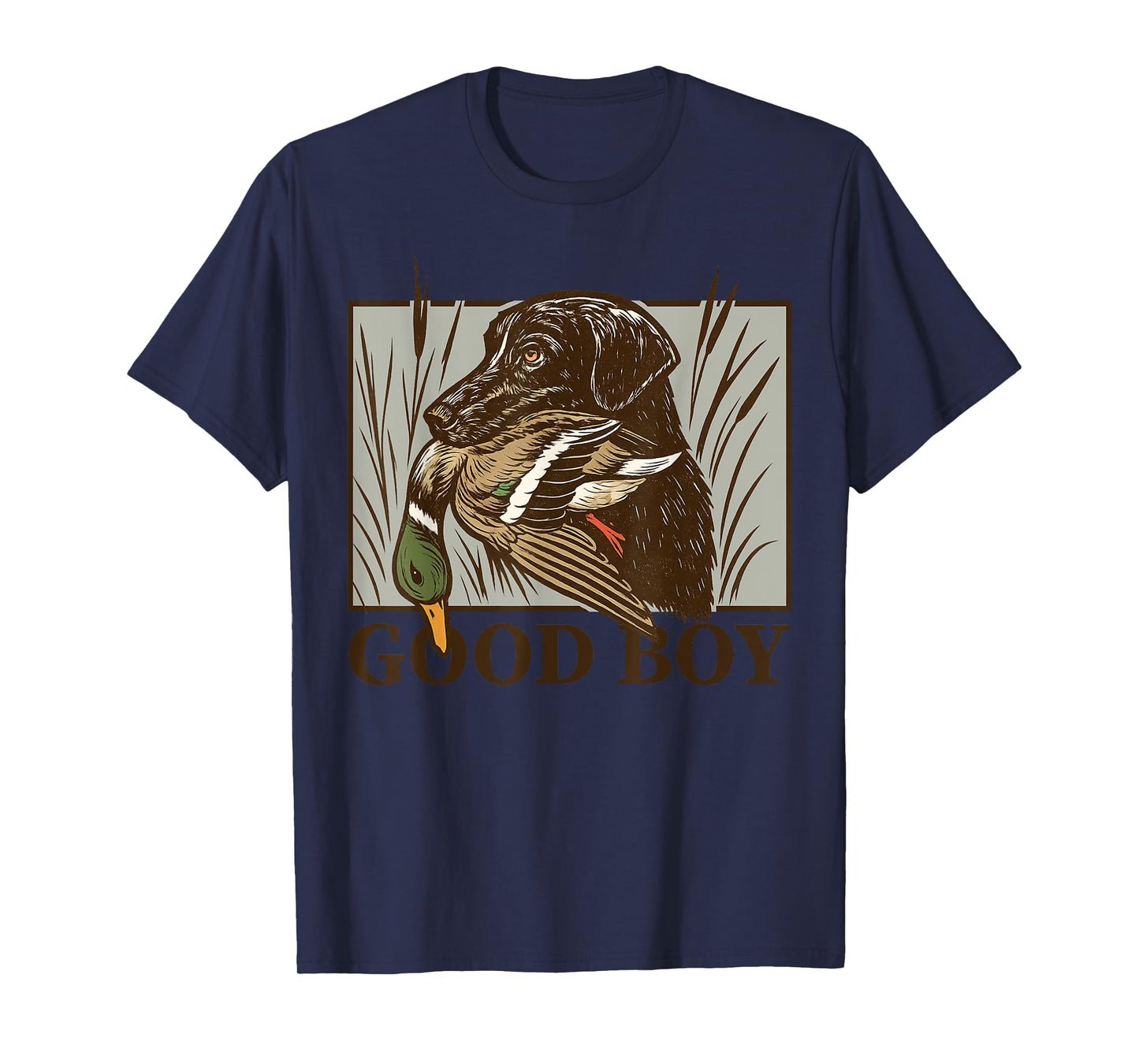 Vintage Dog Good Boy Duck Hunting Labrador Retriever Gift T-Shirt