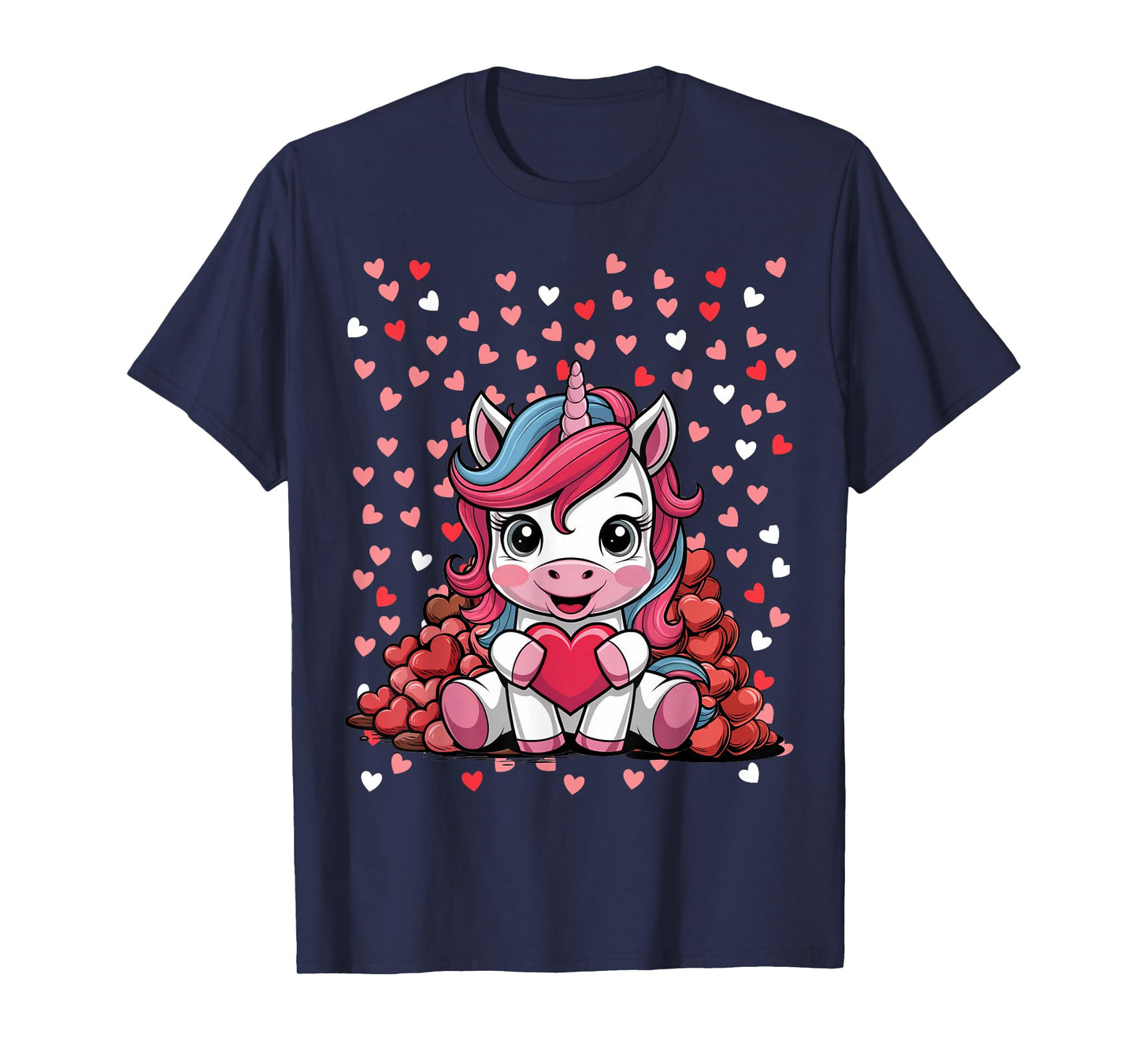 Valentines Outfit Idea For Kids Unicorn Themed Valentines T-Shirt