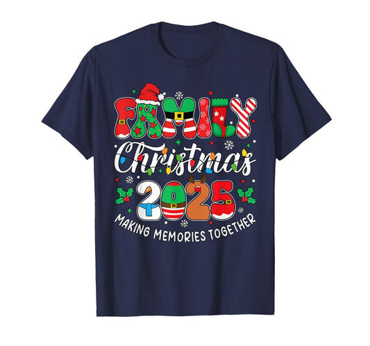 Family Christmas 2025 Matching Outfit Xmas Men Women Kids T-Shirt