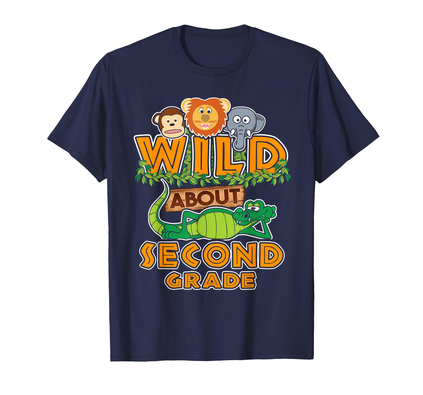 Wild About Second Grade Back to School Classroom T-Shirt T-Shirt