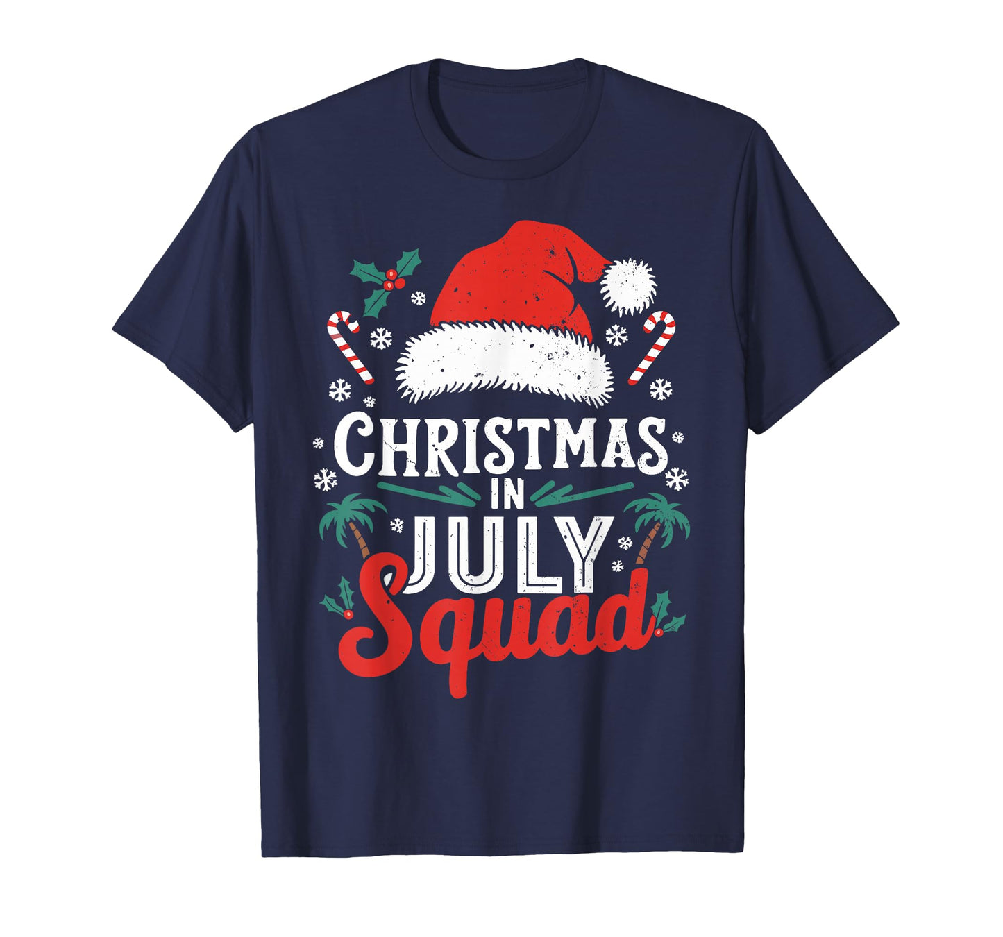 Christmas in July Squad Shirt Family Vacation Summer Outfits T-Shirt