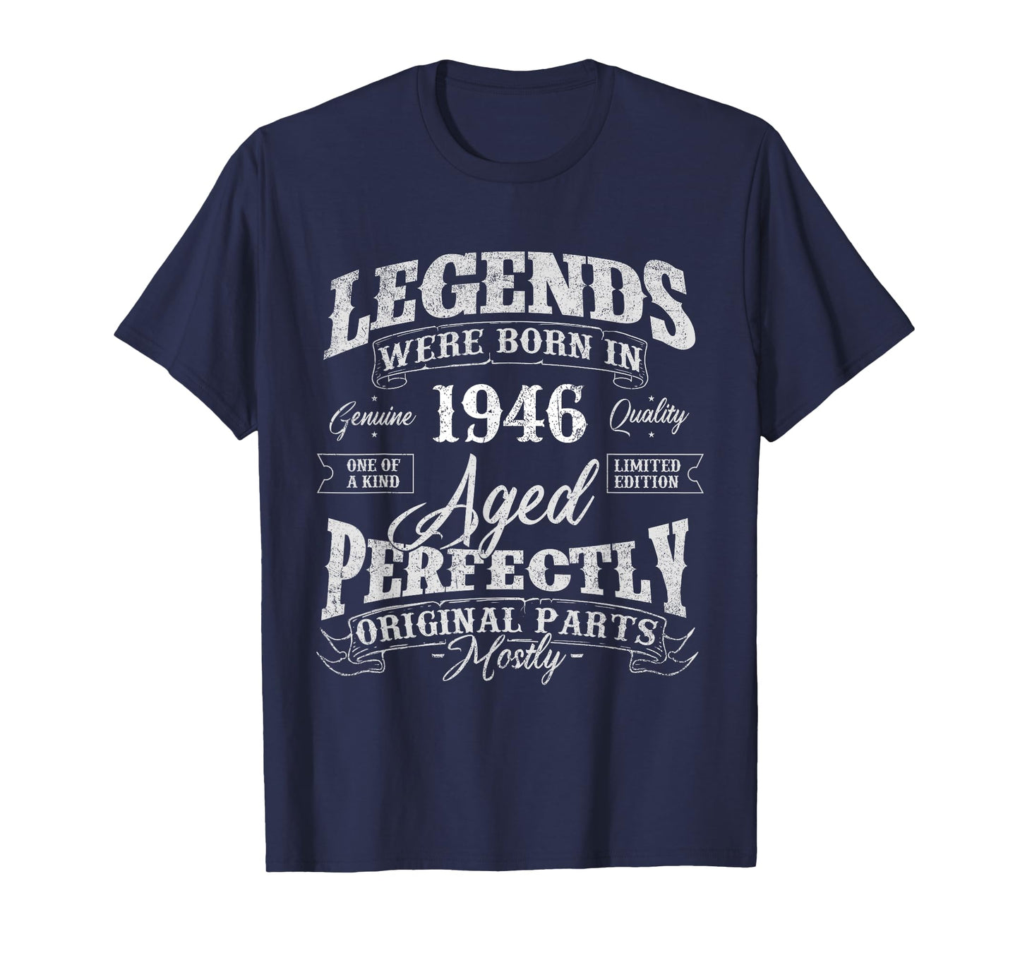 Legends Were Born In 1946 Year Of Birth Birthday T-Shirt