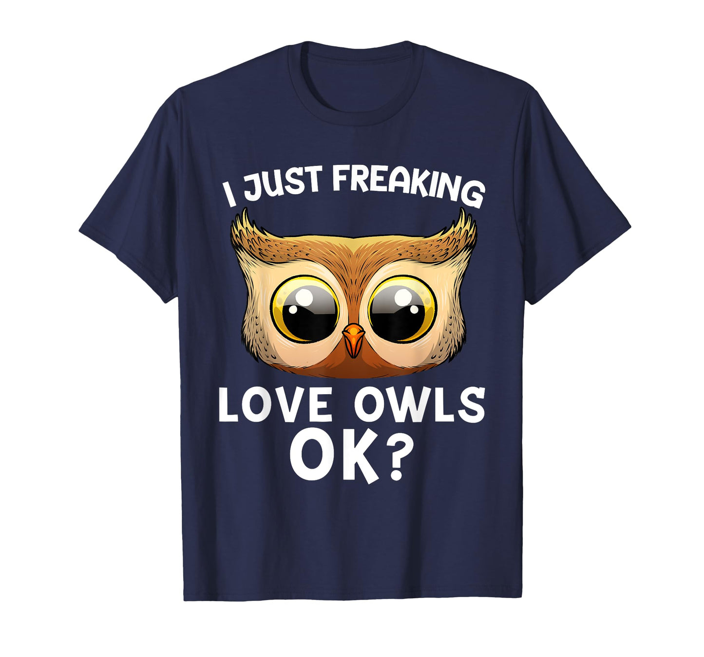Cute Owl For Men Women Horned Snowy Owl Nocturnal Bird Lover T-Shirt