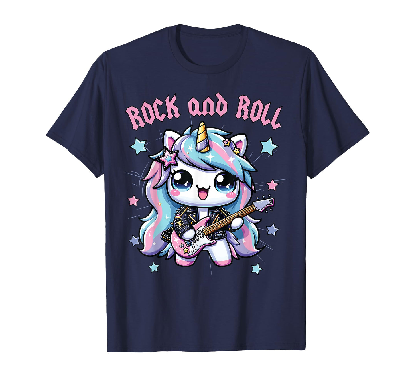 Girls Rock, Unicorn Rock Star, Unicorn Girls Rock and Roll T-Shirt