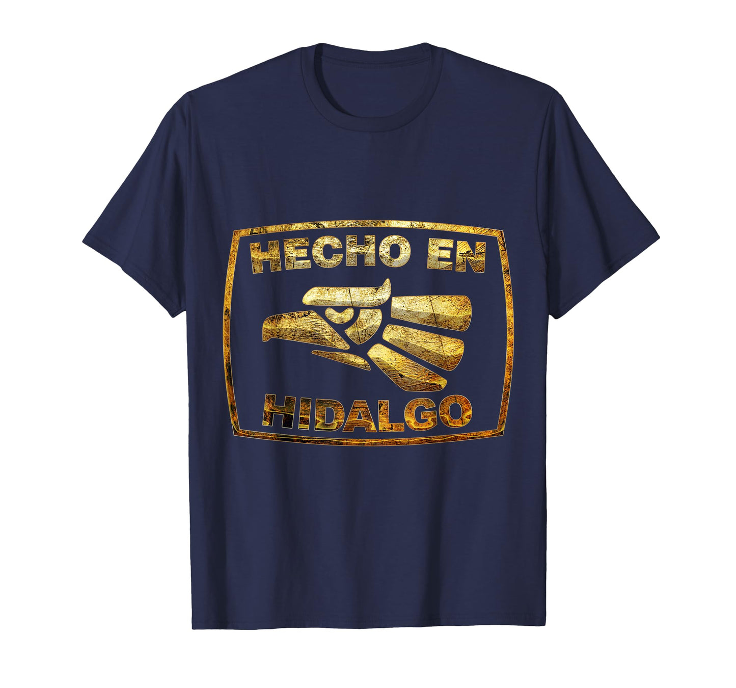 Mens Mexican Shirt Hecho En Hidalgo Mexico Eagle Emblem