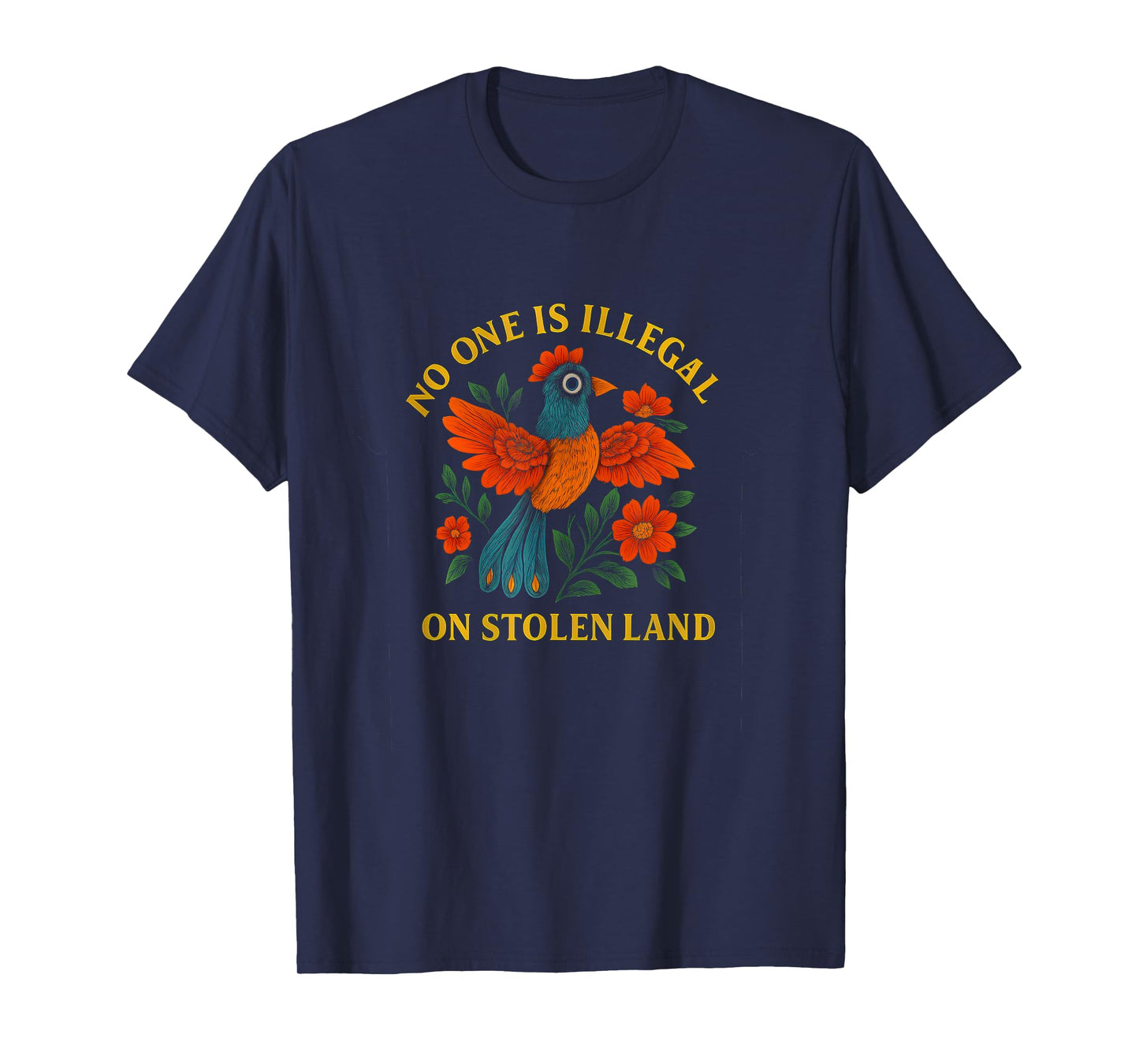 No-One Is Illegal On Stolen Land Native Americans Vintage T-Shirt