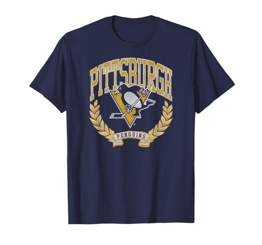 Pittsburgh Penguins Vintage Victory Black Licensed T-Shirt