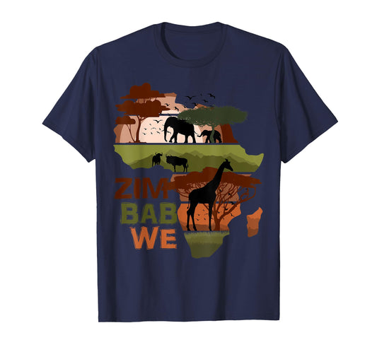 Zimbabwe Africa Sunset Continent Nature Wild Life T-Shirt