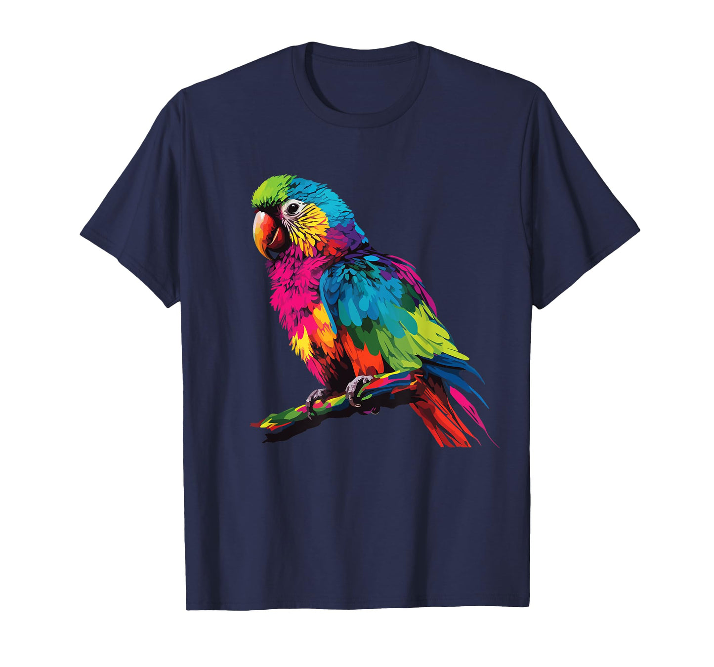 colorful scarlet Macaw parrot bird for lover Birdwatching T-Shirt