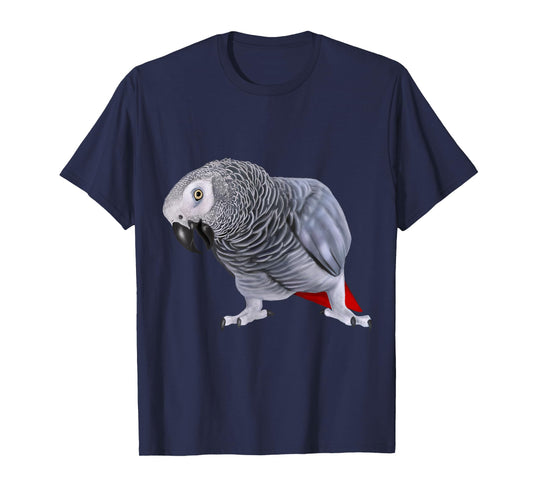African Grey Parrot Bird T-Shirt