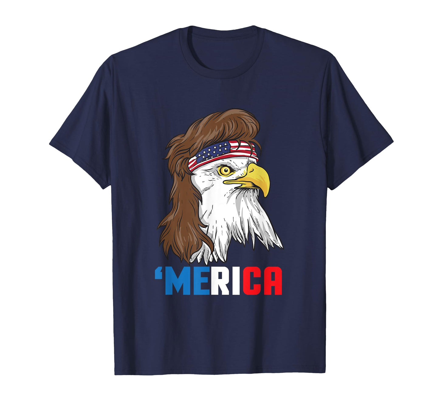 Merica T-Shirt Patriotic Mullet Eagle | Pride American Gift T-Shirt