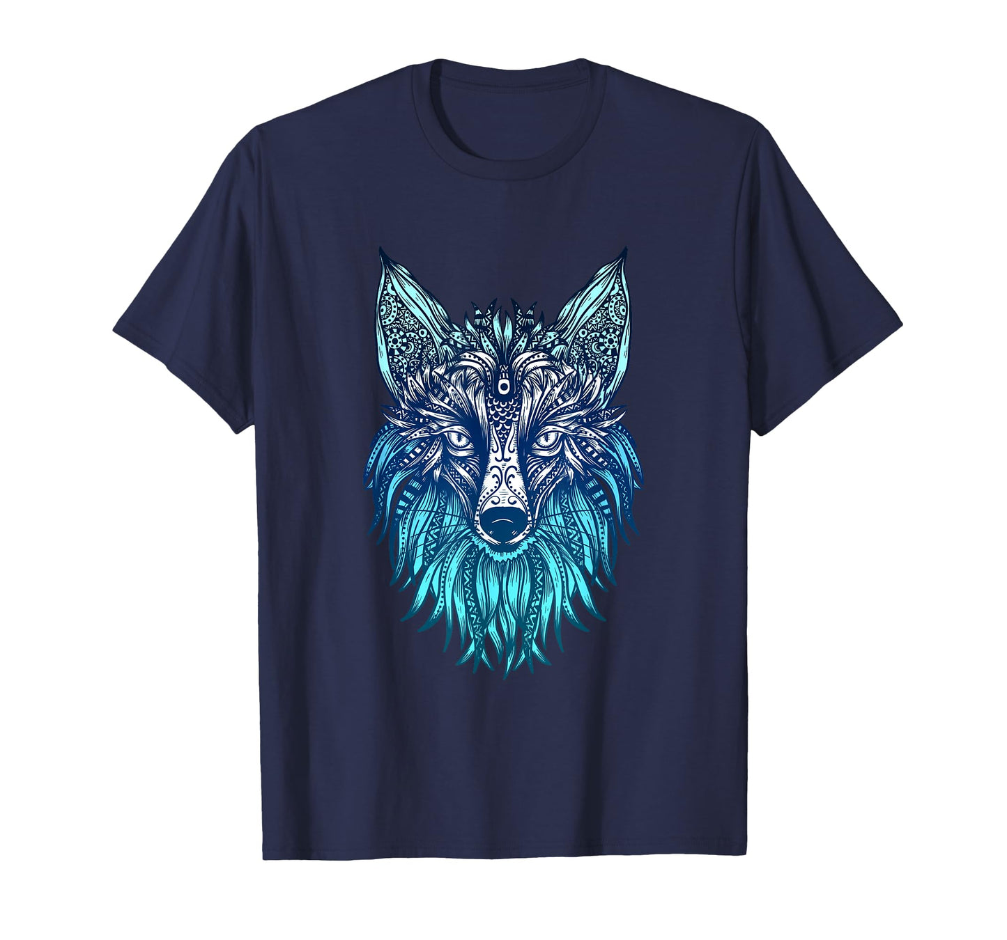 Arctic Fox Tribal Face Ornaments Antarctica Animal Fox T-Shirt