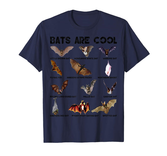 Bats are cool Great Lovely Bat kinds shirts for men women T-Shirt