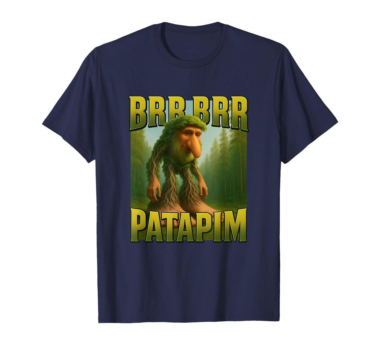 Brr Brr Patapim Italian Brainrot Funny Forest Monkey Meme T-Shirt