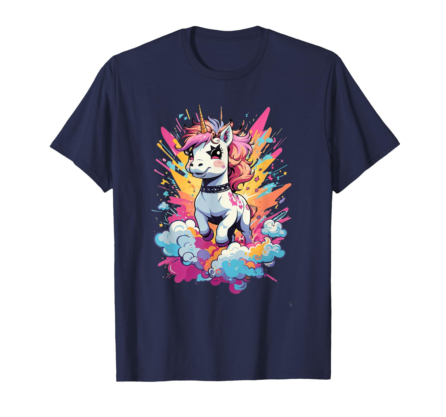 Punk Rock Unicorn - Tattooed Rhythms & Mythical Vibes Music T-Shirt