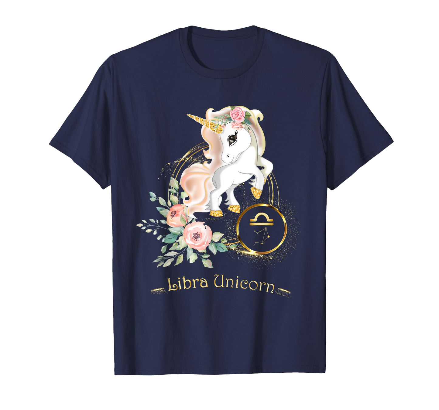 Libra Shirt Zodiac Unicorn Sign Astrology for Women Kids T-Shirt