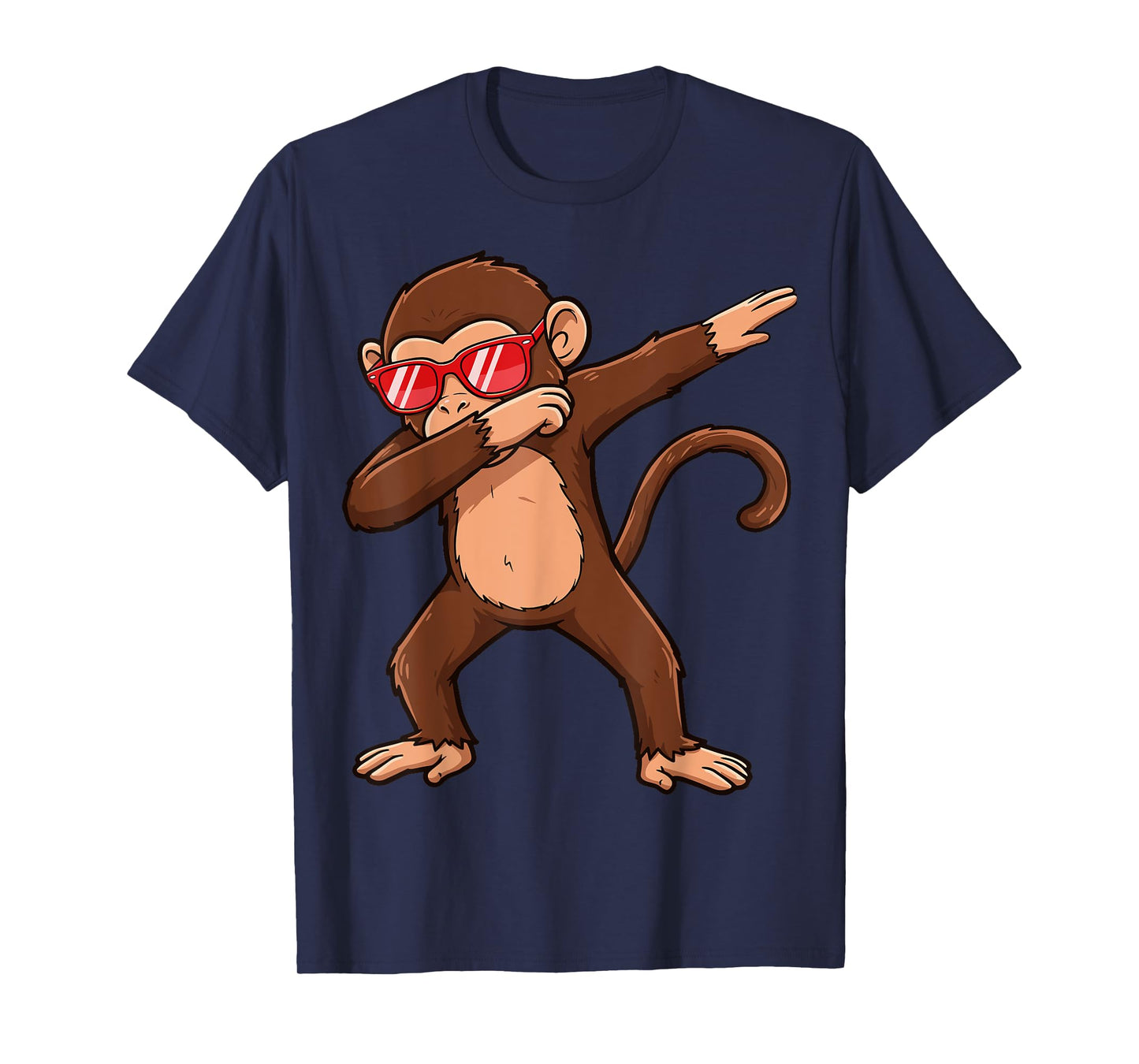 Dabbing Monkey Sunglasses Monkey Animal T-Shirt