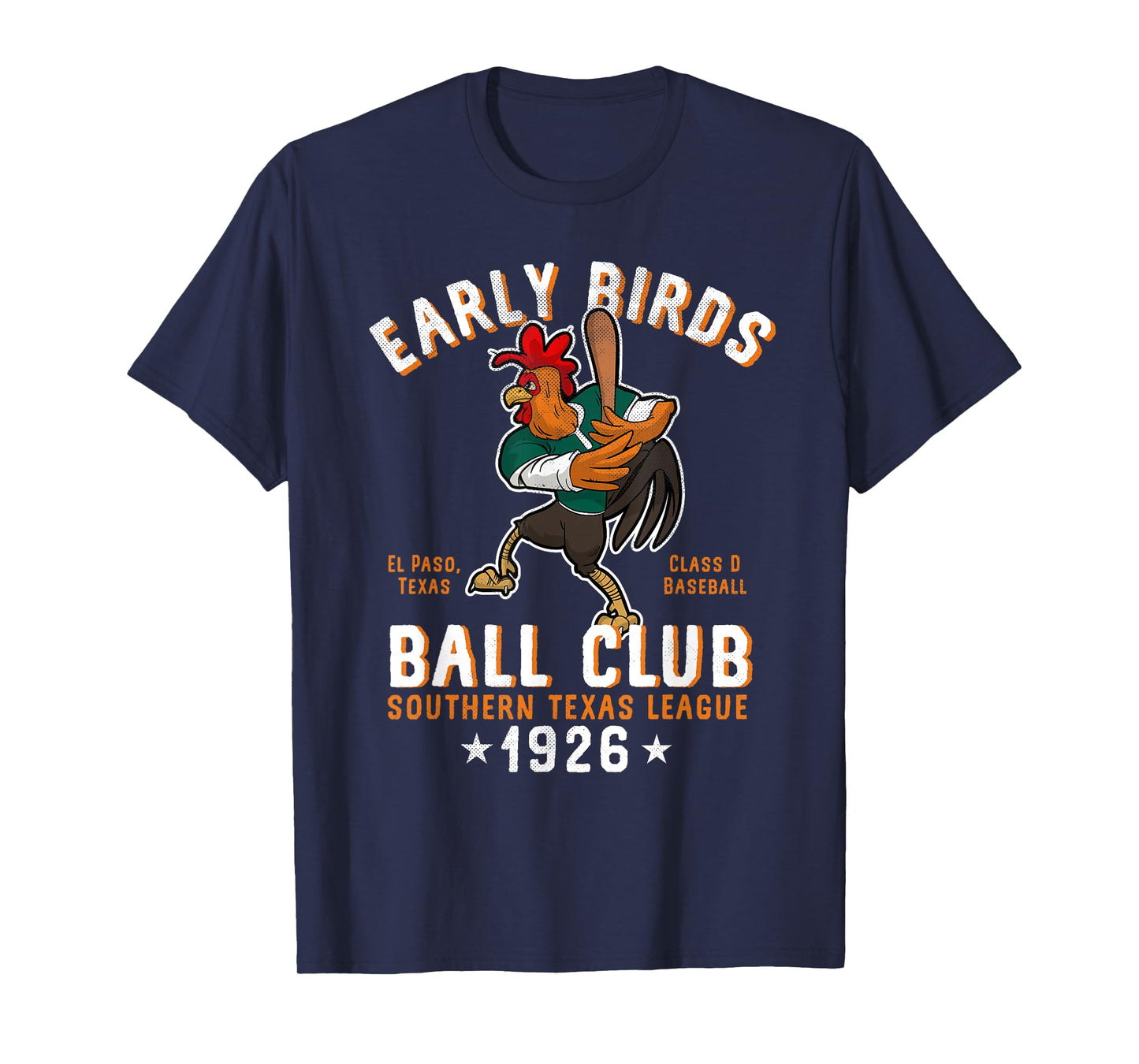 El Paso Early Birds Retro Minor League Baseball Team T-Shirt