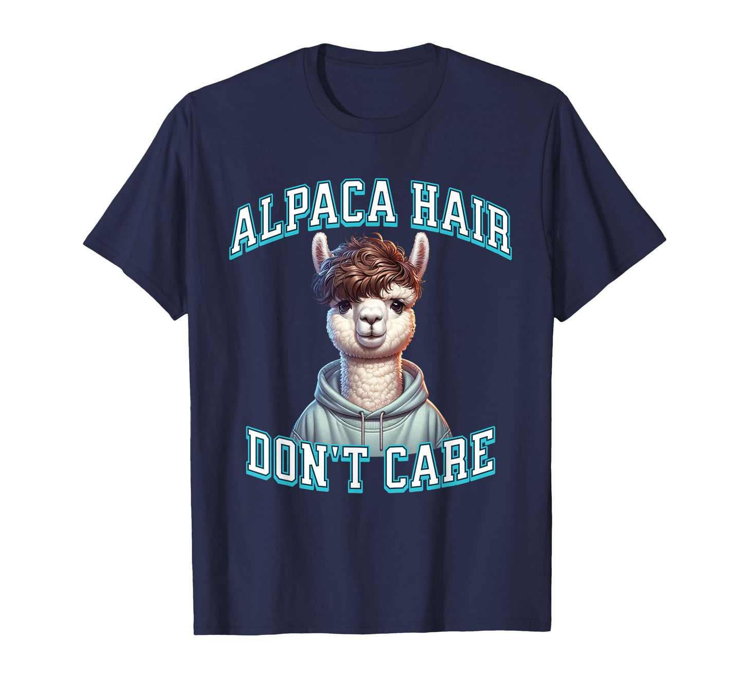 Alpaca Hair Gen Z Trendy Broccoli Haircut Perm Funny Meme T-Shirt