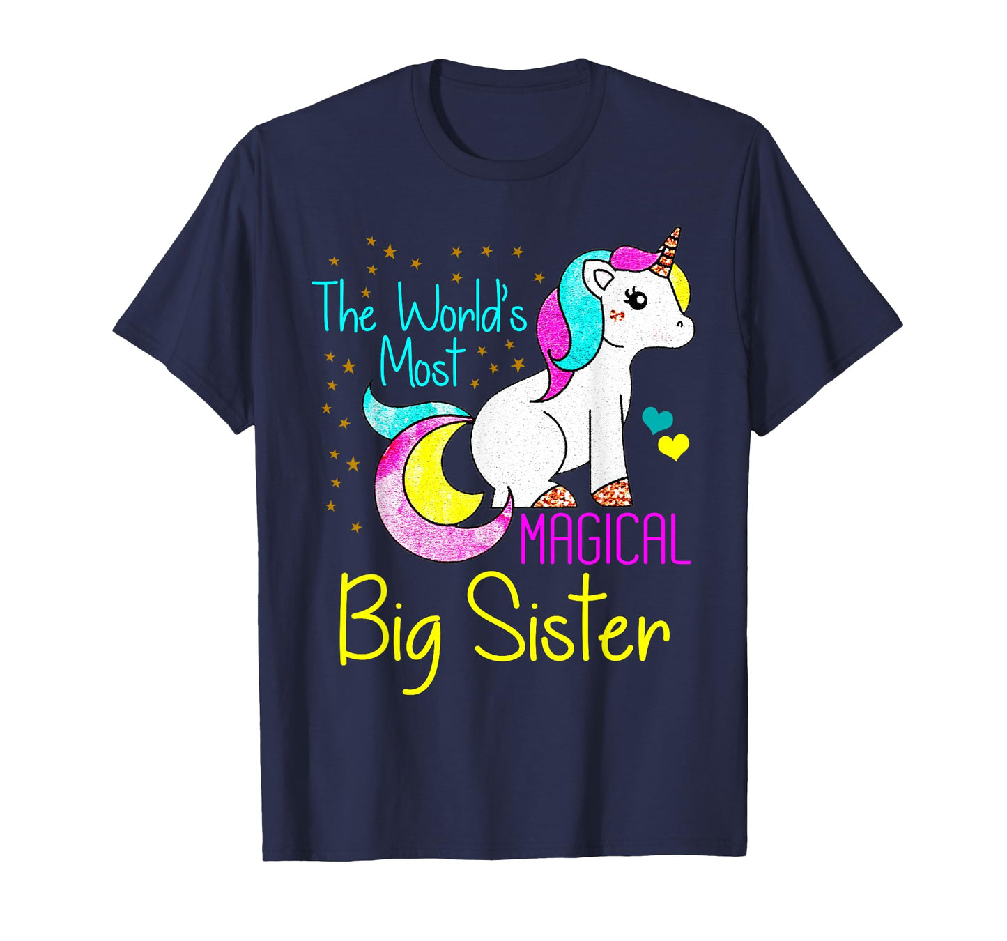 Magical Unicorn Big Sister Cute Funny Novelty T-Shirt Gift T-Shirt