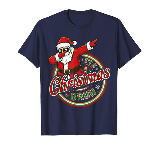 It's Christmas Bruh Dabbing Boy Kids Xmas Christmas Men T-Shirt