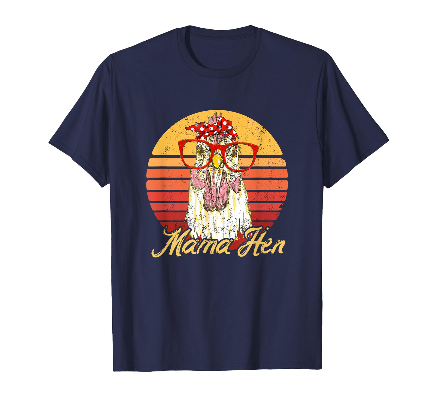 Vintage Mama Hen Chicken Gift for Mom Farm T-Shirt
