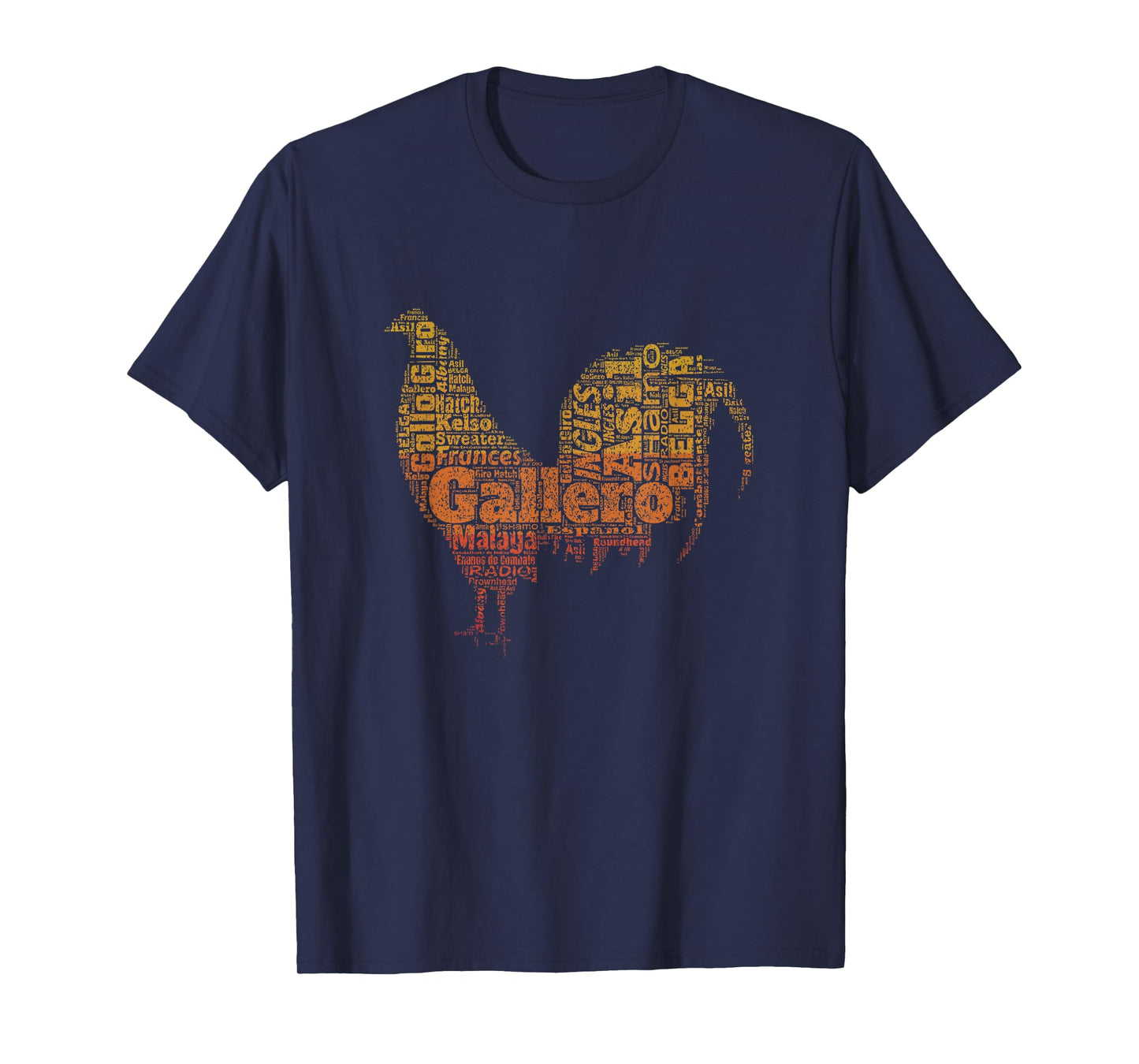 Gallero Tipos De Gallo De Pelea Silueta De Gallo T-Shirt