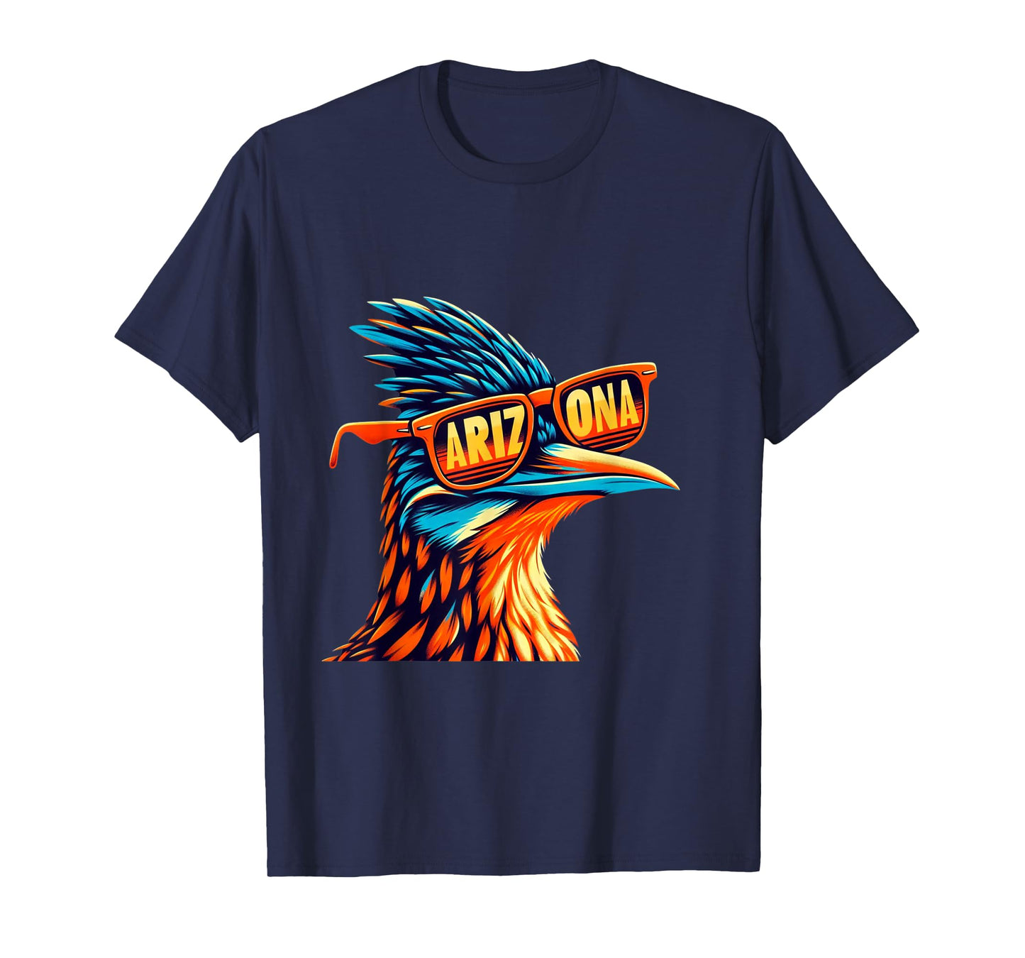 Arizona Roadrunner in Retro Sunglasses Southwest Desert Bird T-Shirt