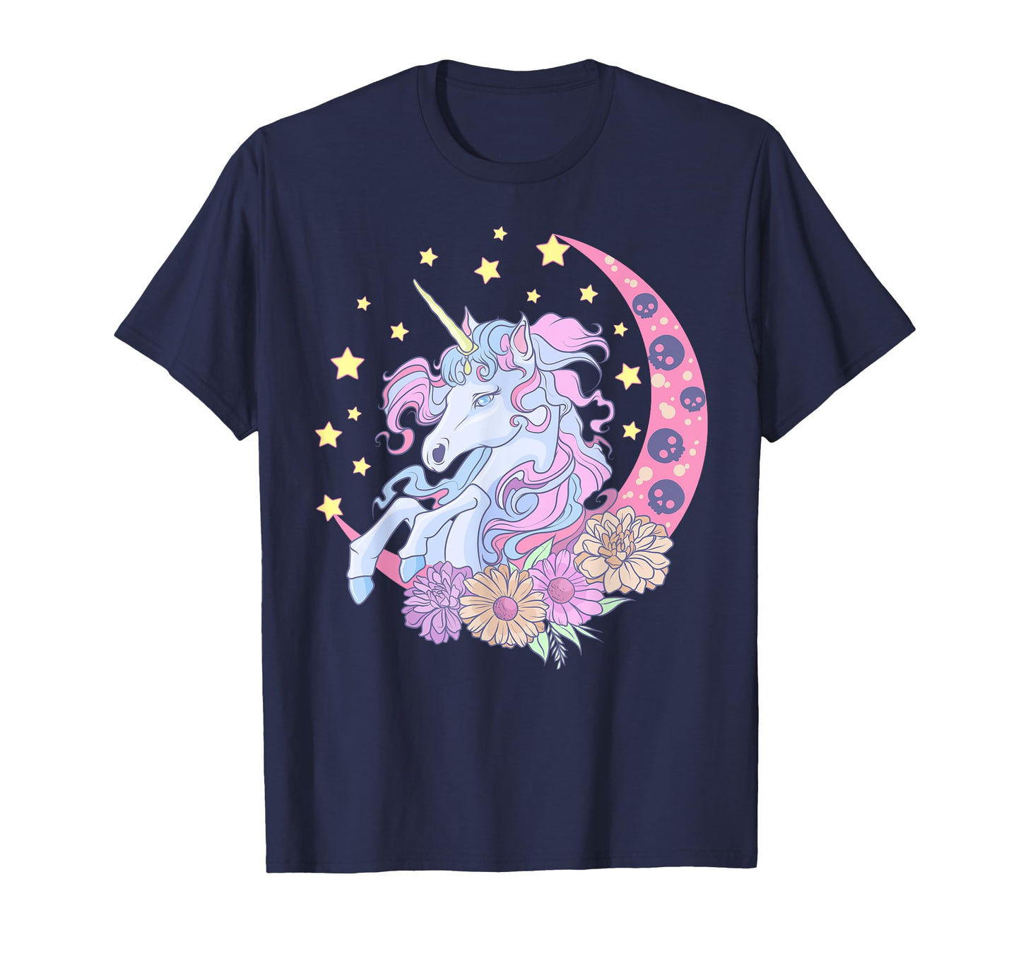 Pastel Goth Unicorn Japanese Anime Kawaii Creepy Cute T-Shirt