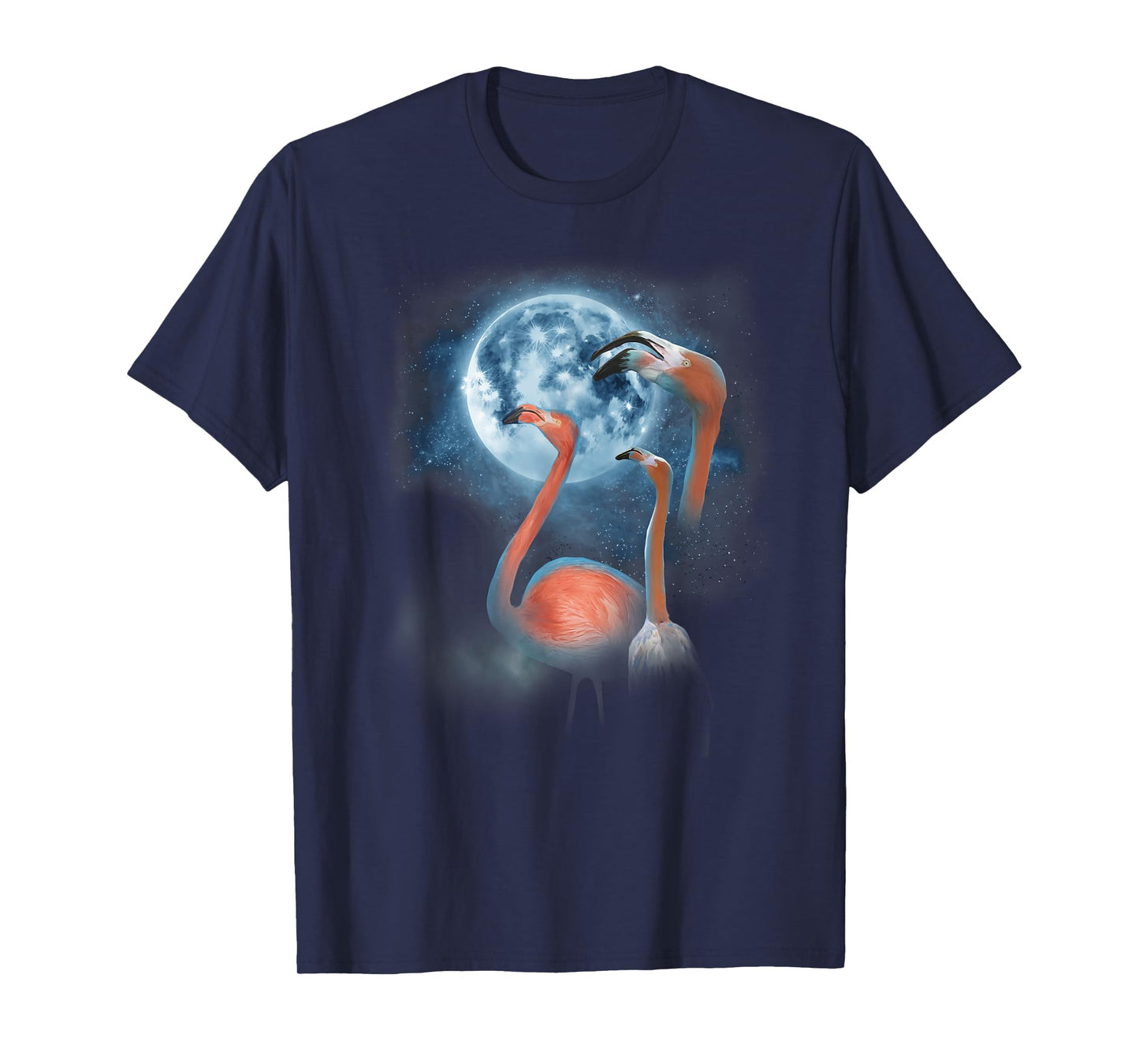 Funny Flamingo Shirt - Howling at the Moon Funny Flamingo T-Shirt