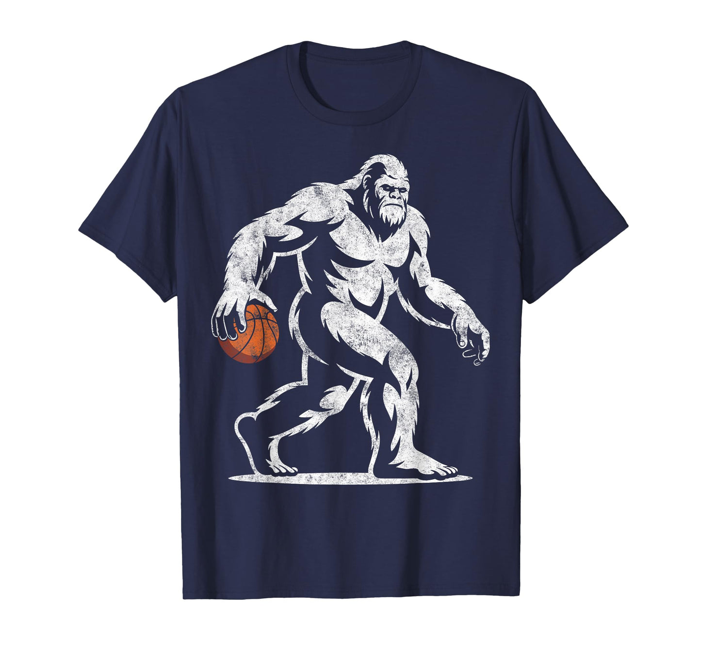 Sasquatch Bigfoot Basketball Ball Player Slam Dunk Hoops Tee T-Shirt