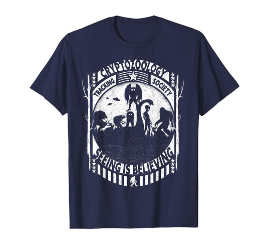 Cryptozoology Team Bigfoot Nessie Mothman And Aliens Cryptid T-Shirt