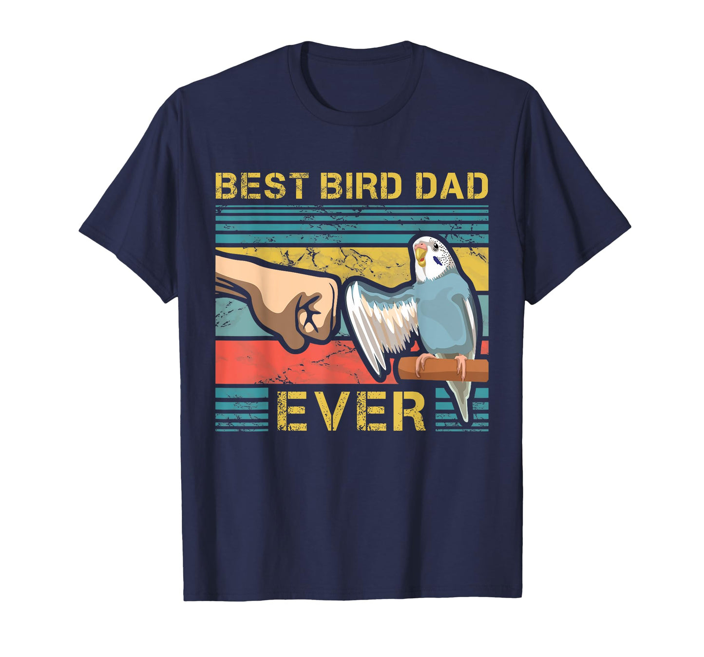 Budgie Dad Funny Bird Lover Father Budgerigar Enthusiast T-Shirt