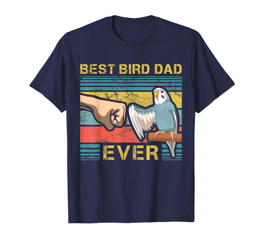 Budgie Dad Funny Bird Lover Father Budgerigar Enthusiast T-Shirt