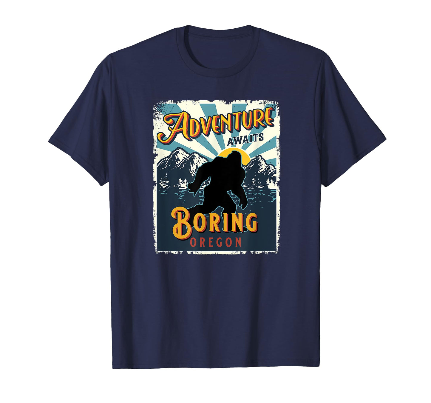 Boring Oregon USA Sasquatch Big Foot Bigfoot Souvenir T-Shirt