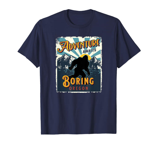 Boring Oregon USA Sasquatch Big Foot Bigfoot Souvenir T-Shirt
