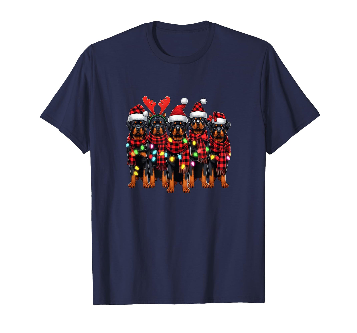 Rottweiler Christmas Rottweilers Xmas Rottweiler Lover T-Shirt